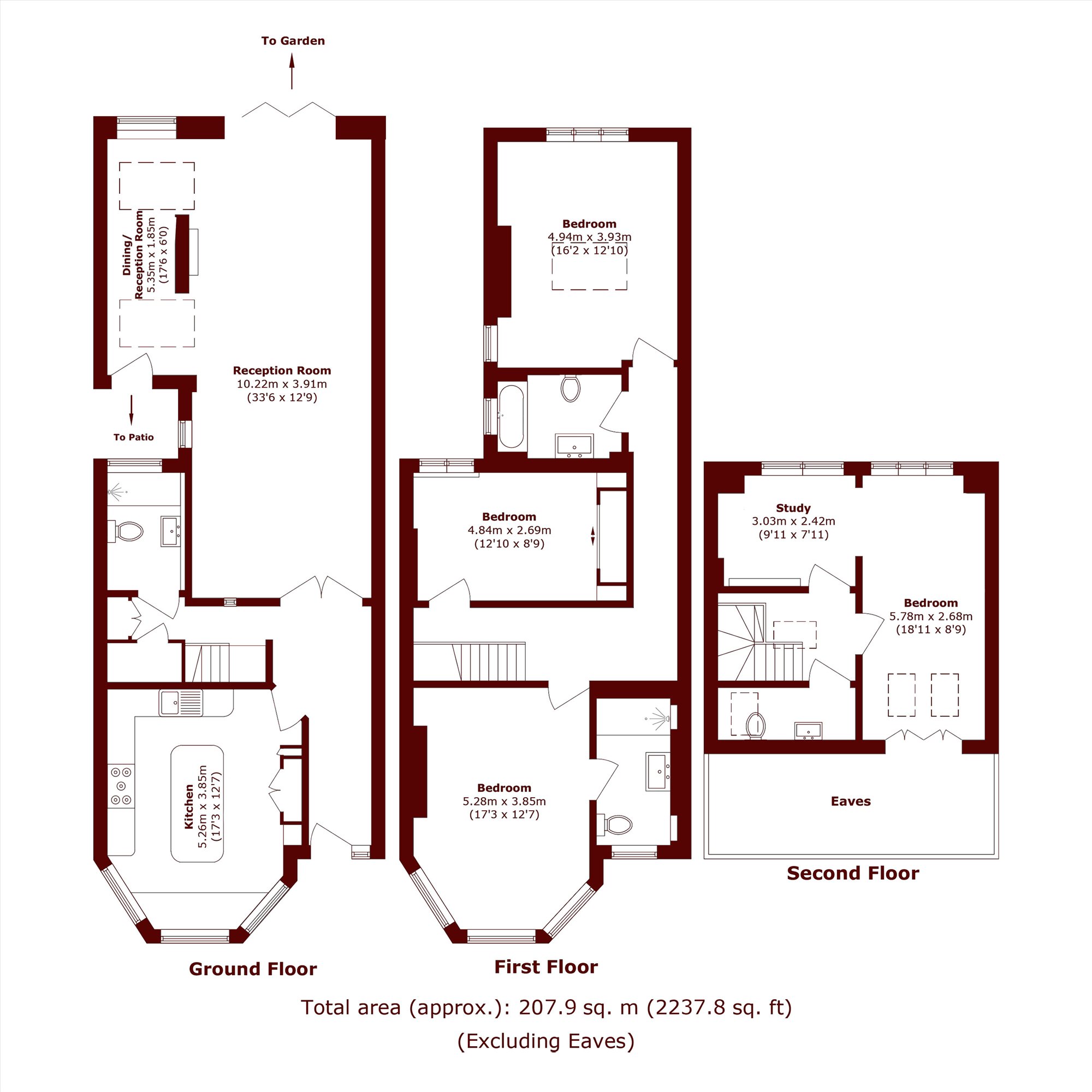6, Astley Avenue, London floorplan