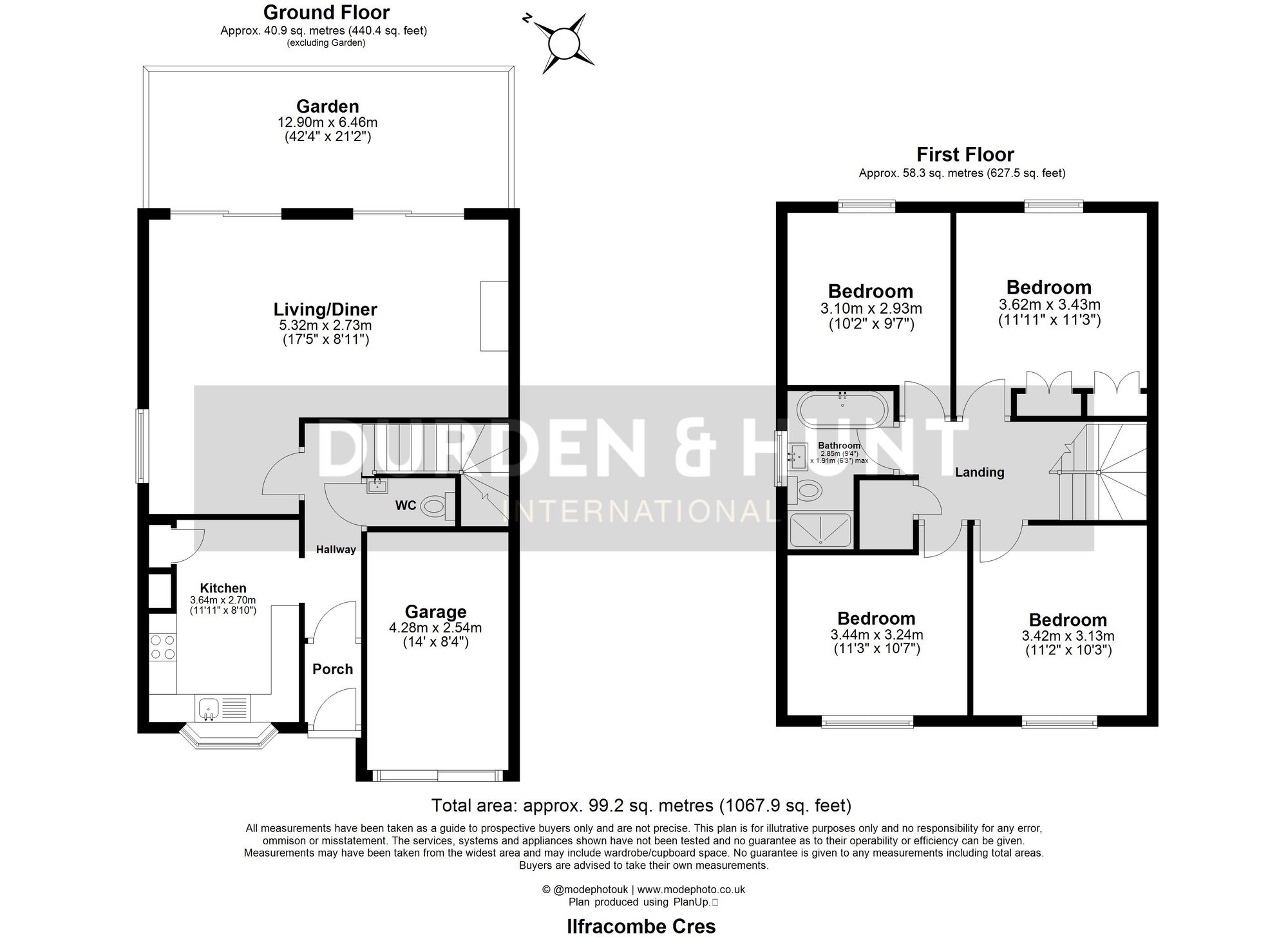 12 Ilfracombe Crescent, Hornchurch floorplan