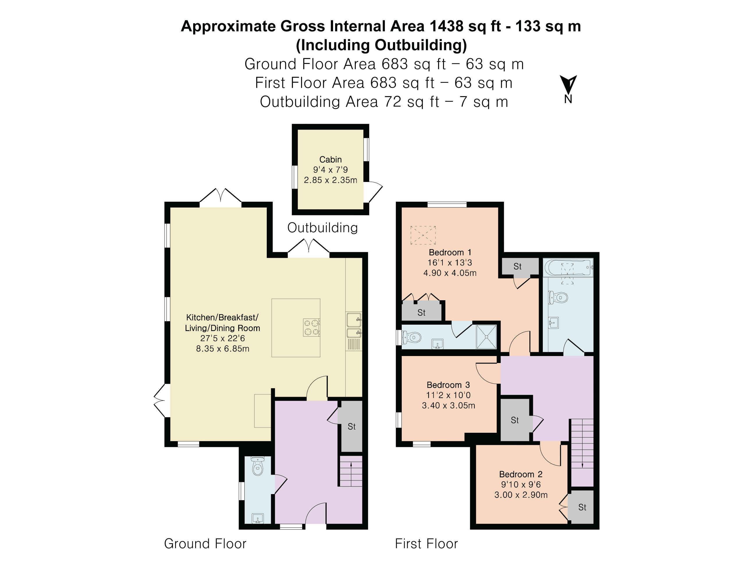 1 Hewett Wood, South Stoke floorplan