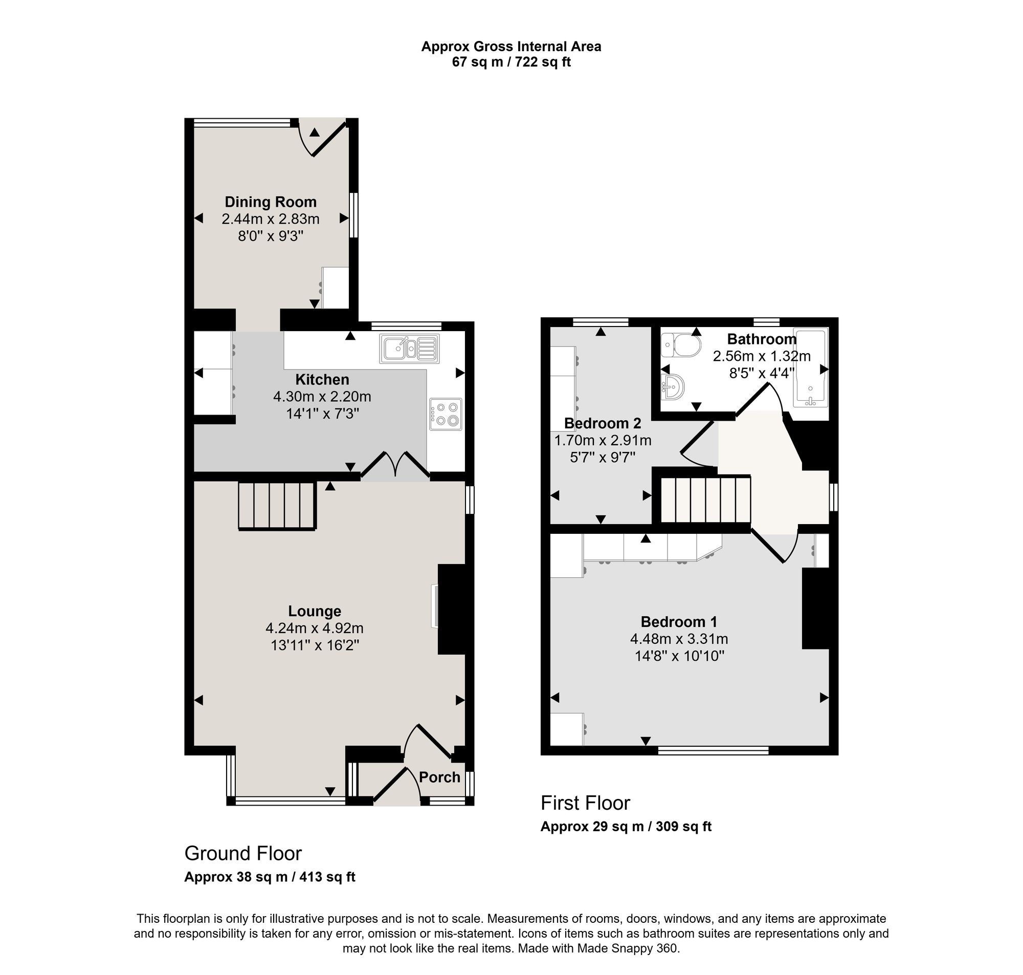 63 Moorside Road, Manchester floorplan