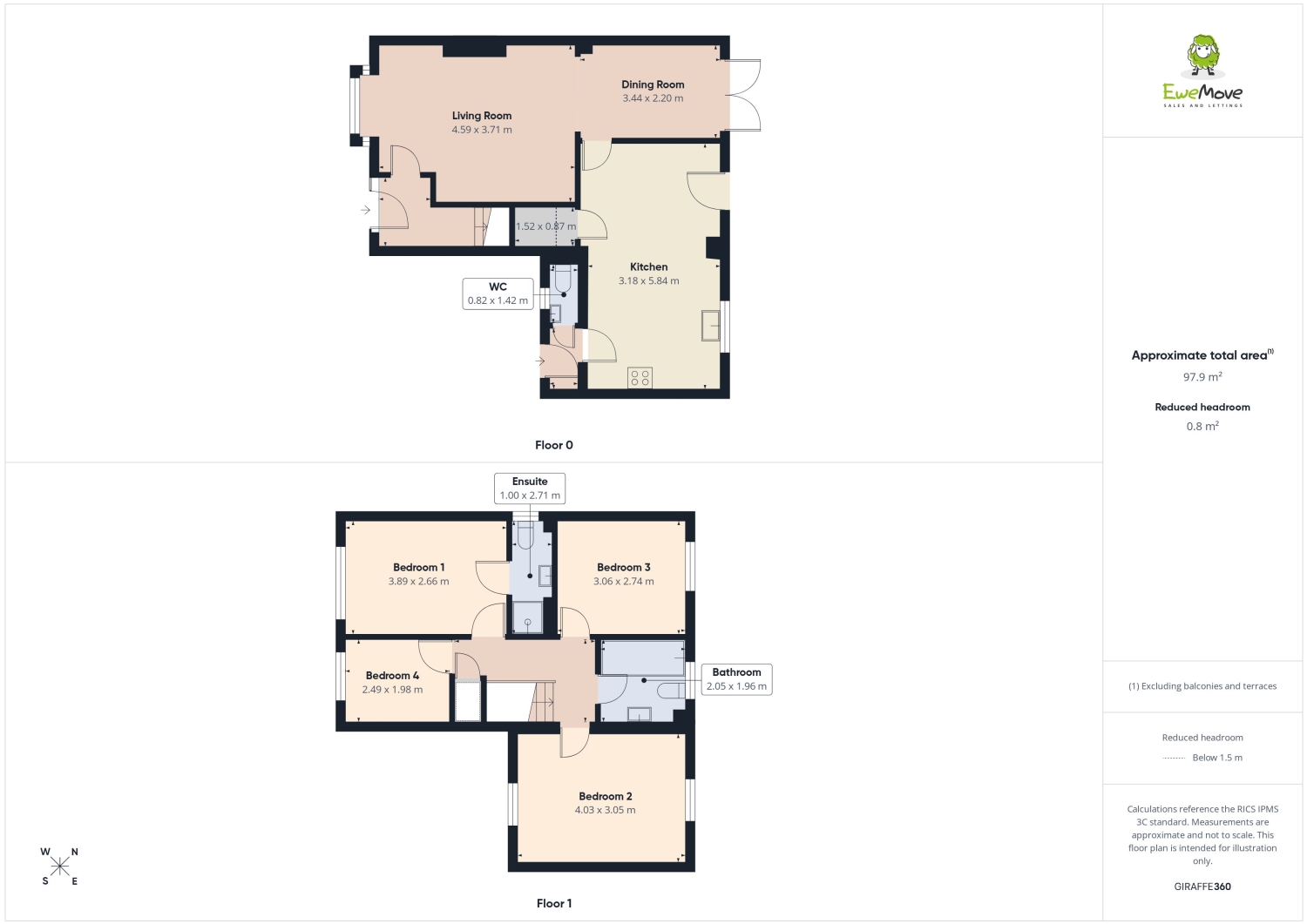 6, WILLOW COURT, WAKEFIELD floorplan