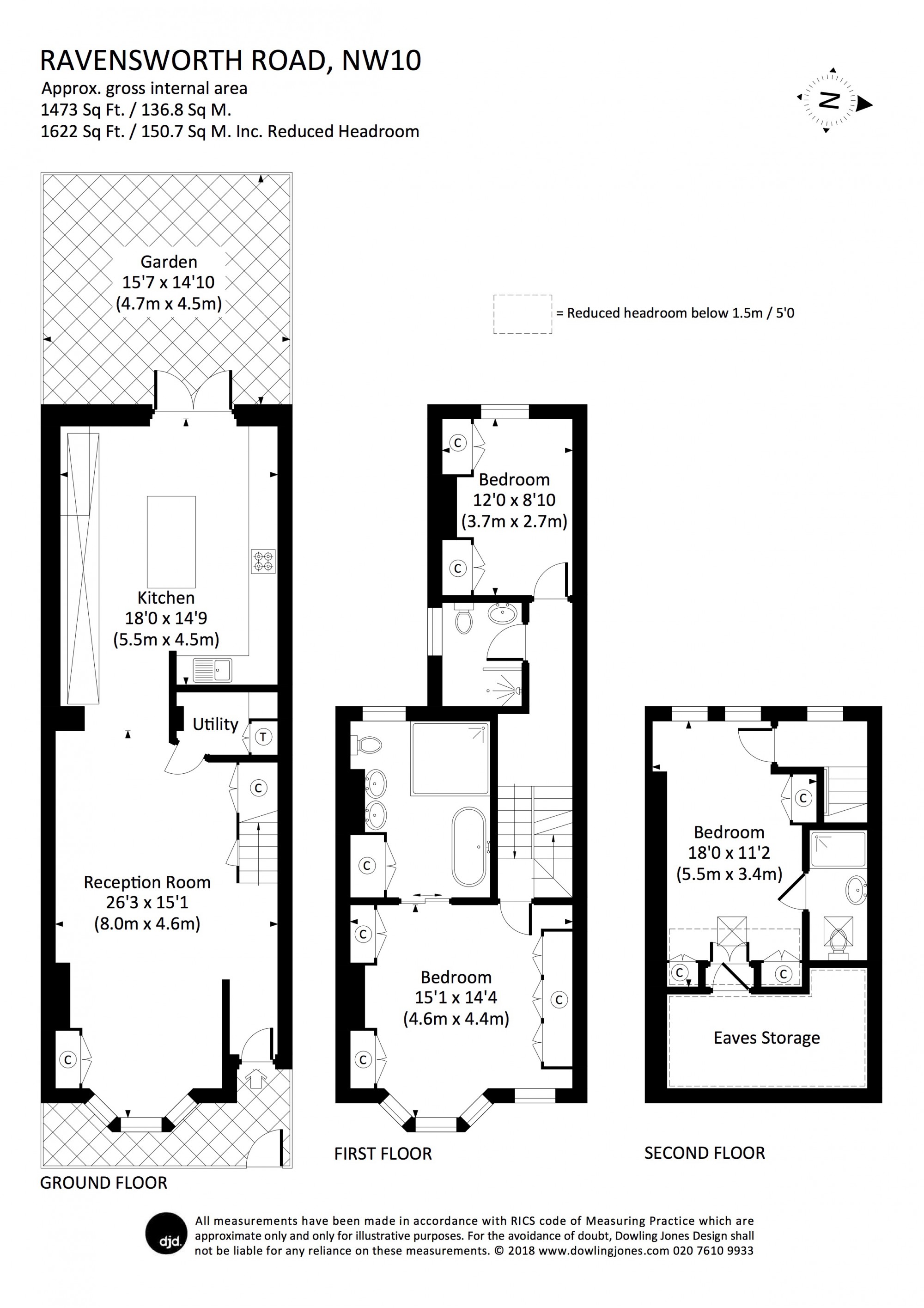 3 Bedrooms Terraced house for sale in Ravensworth Road, London NW10