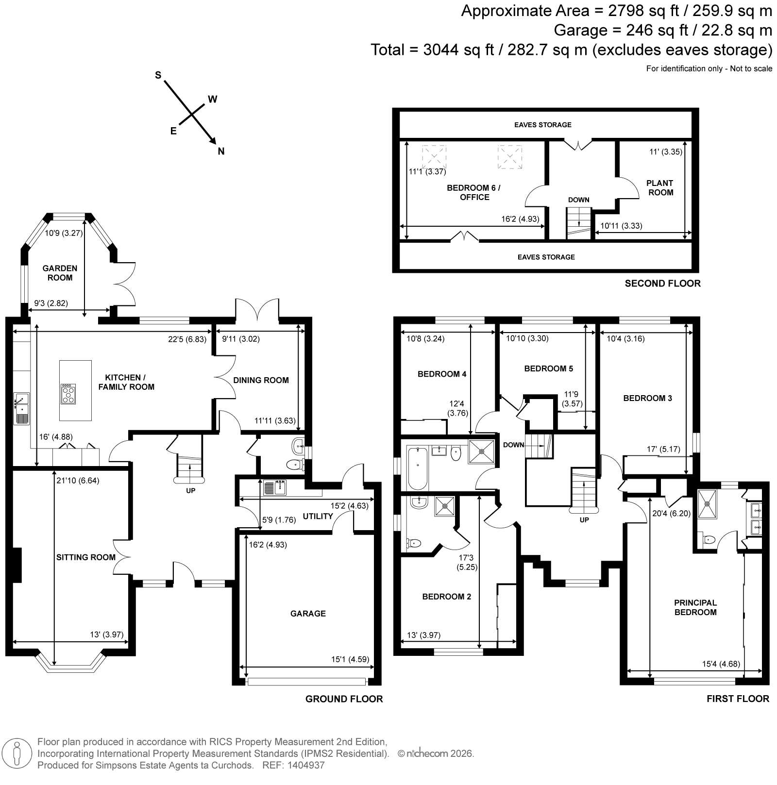 Deerhurst,, Northcote Road, West Horsley floorplan