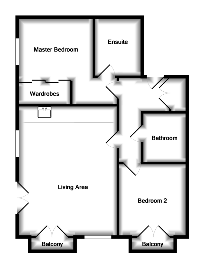2 Bedrooms Flat for sale in Arundale Walk, Horsham RH12