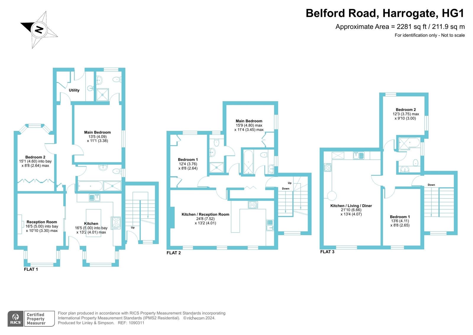 Carlingford House, 1, Belford Road, Harrogate floorplan