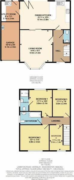4 Bedrooms Semi-detached house for sale in Lambton Road, Worsley, Manchester M28