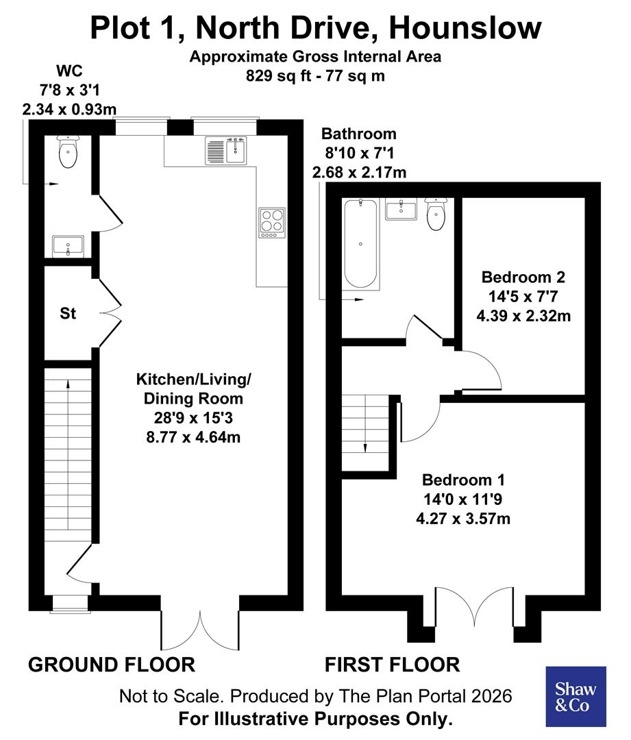 102, North Drive, Hounslow floorplan
