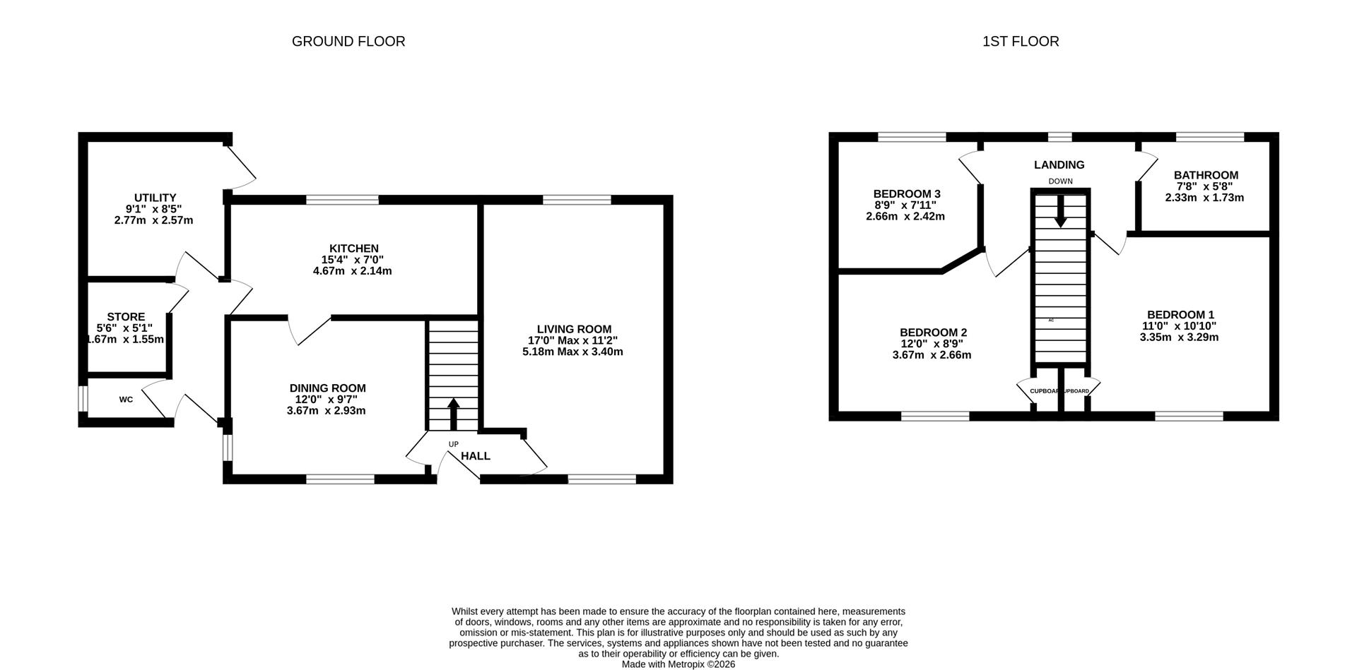 7, Vauxhall, Newent floorplan
