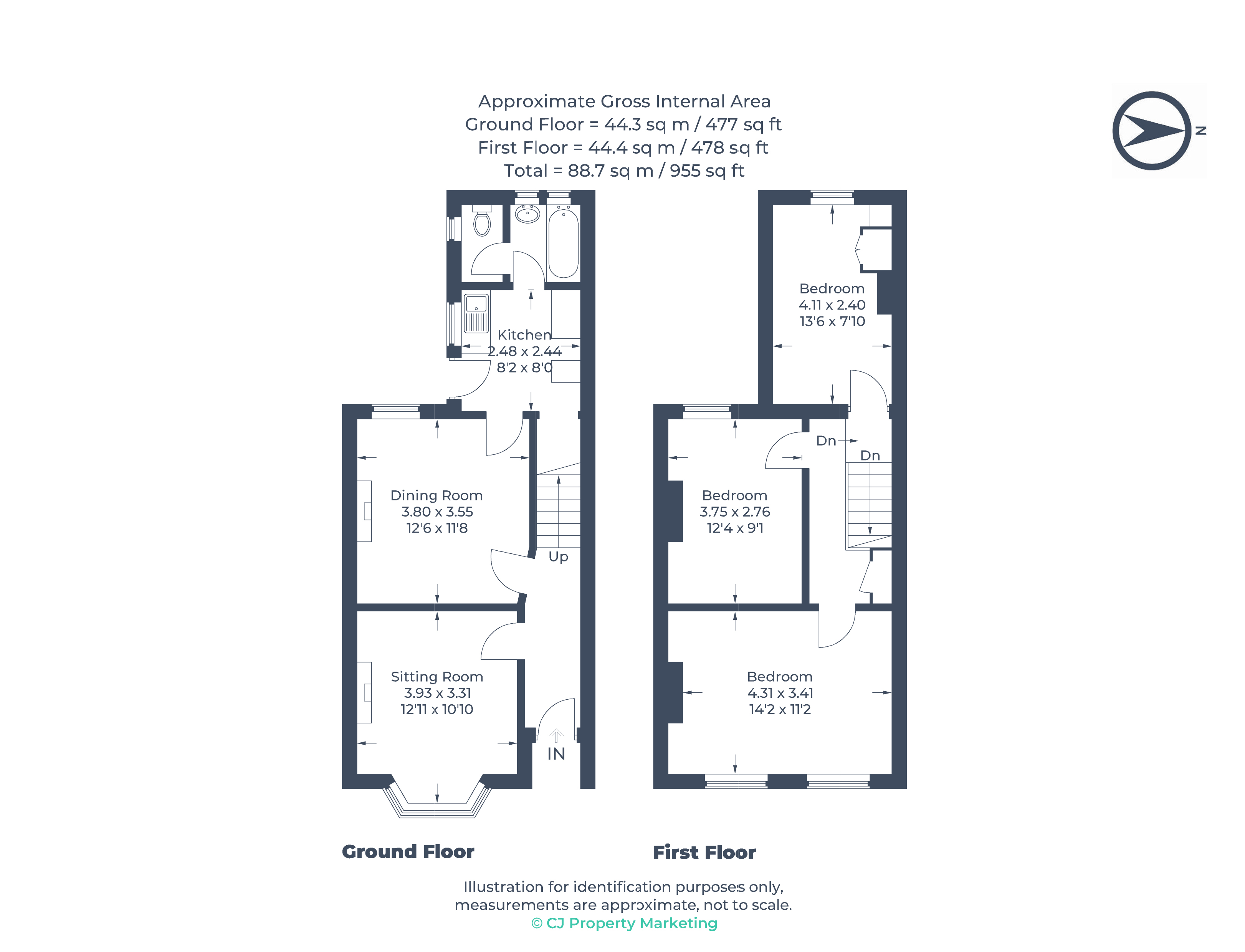 72, Shrublands Avenue, Hertfordshire floorplan