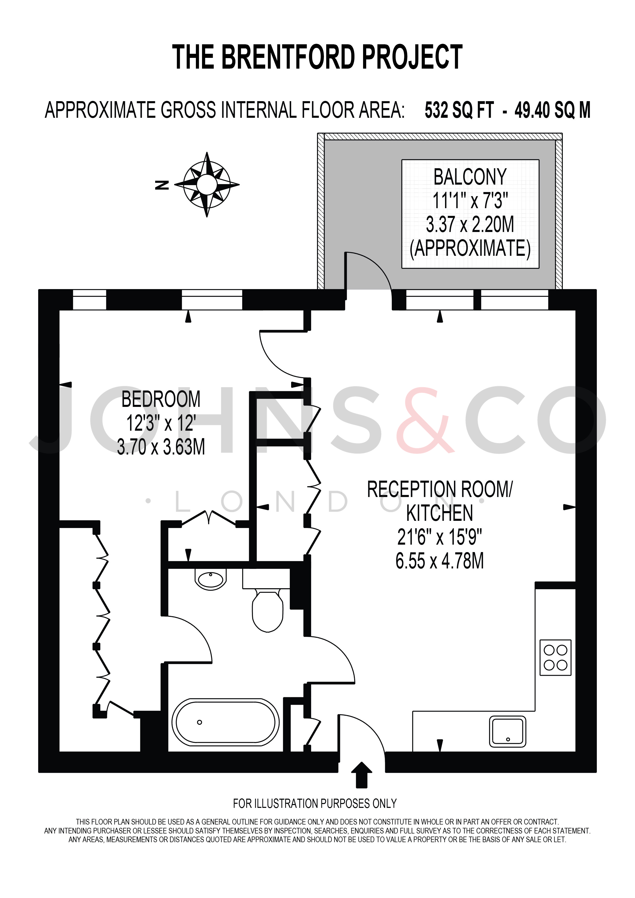 Apartment 96 Lewis House, 1 West Bradbury Yard, Brentford floorplan