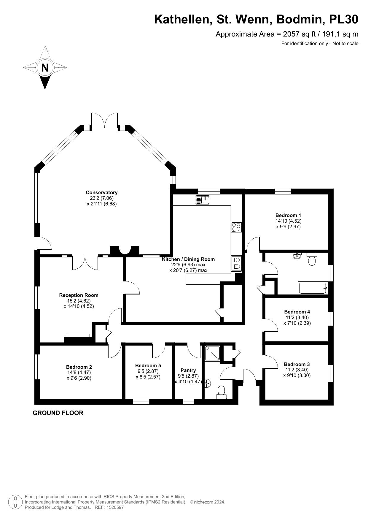 Kathellen, Wadebridge floorplan
