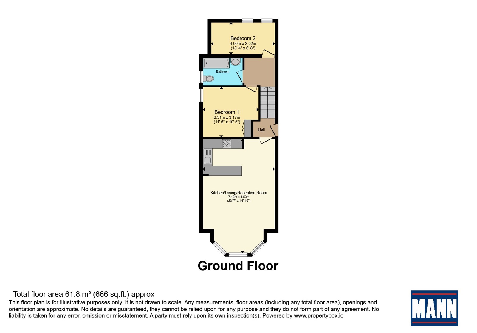 Flat 3, 76, Crystal Palace Park Road, LONDON floorplan
