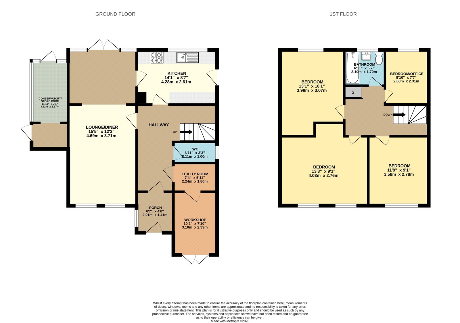 19, Harlech Way, Bristol floorplan