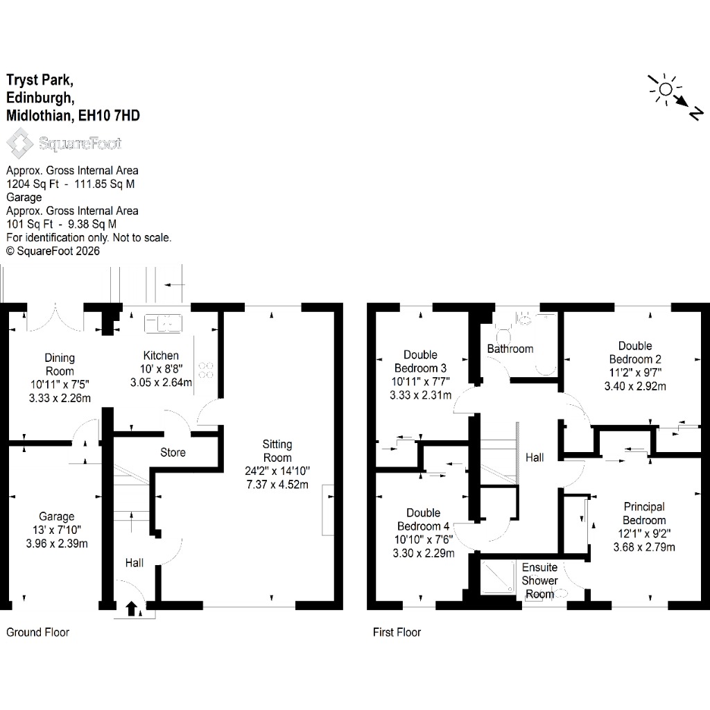 26, Tryst Park, Edinburgh floorplan