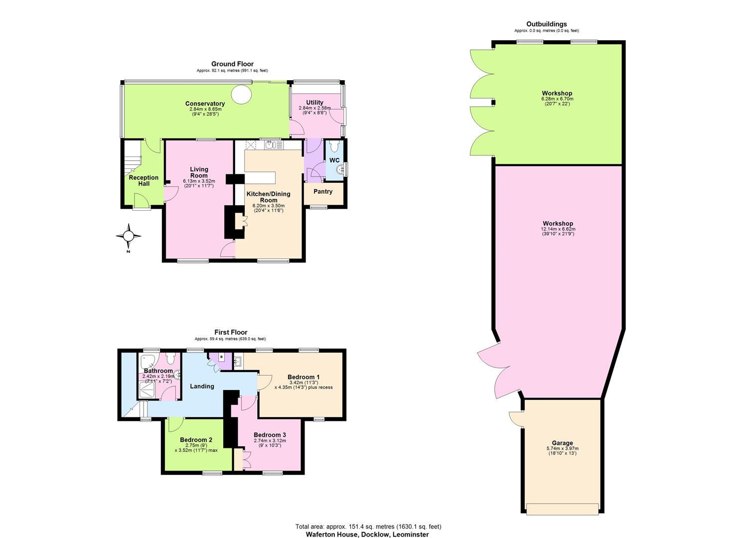 Waferton House, Leominster floorplan