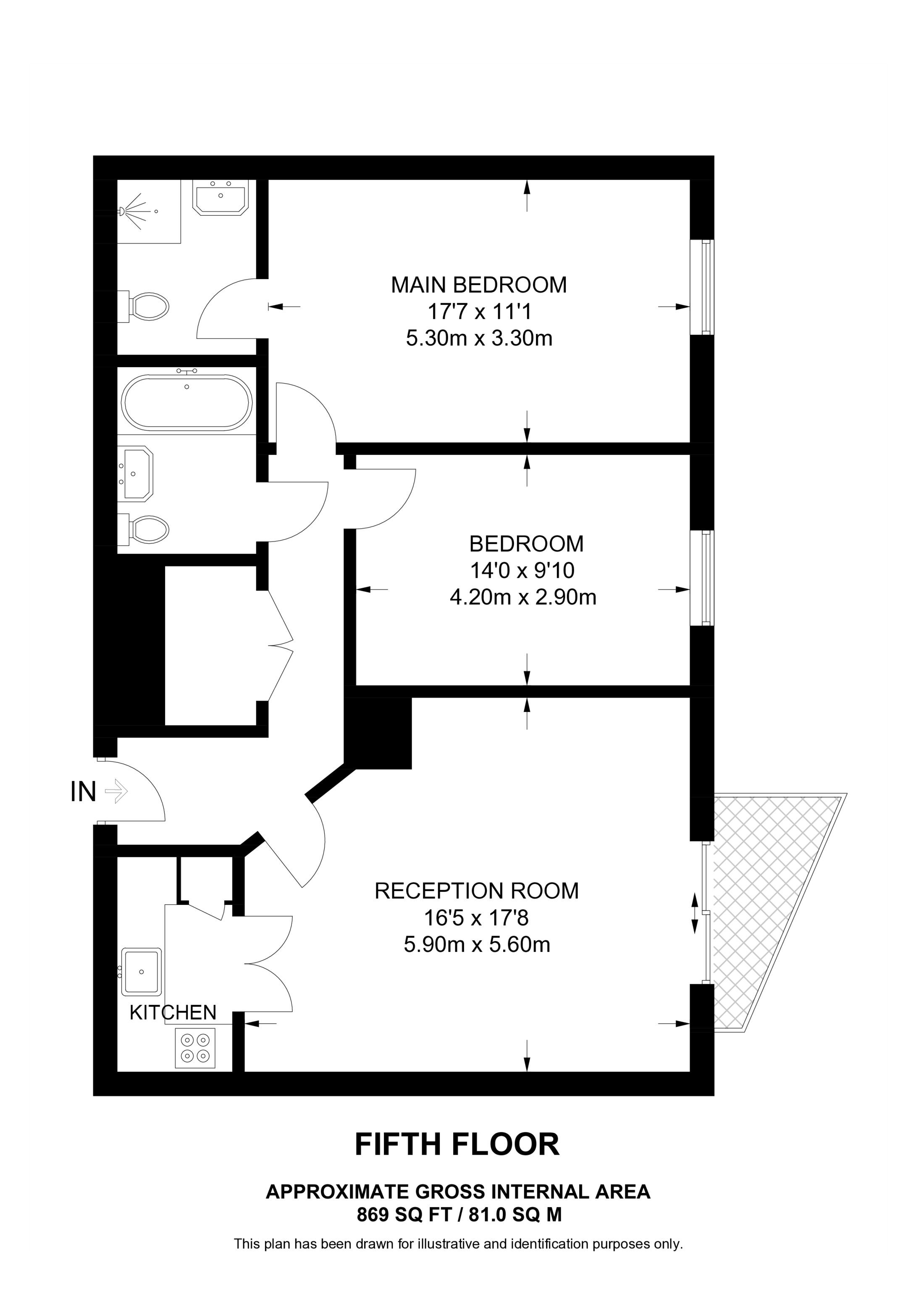 St George Wharf, Vauxhall floorplan