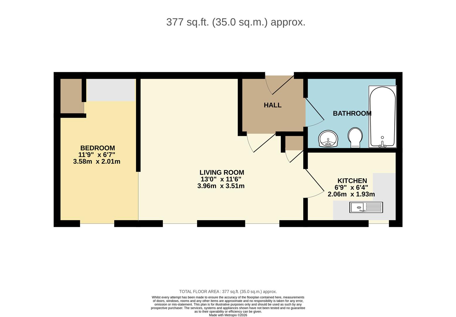 15, Westdeane Court, Basingstoke floorplan