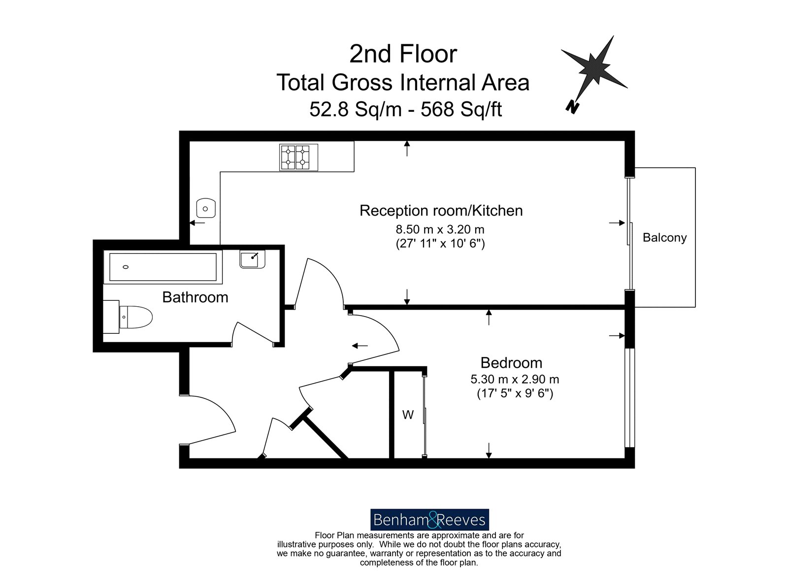 Flat 26, Portland House, 3, Chartfield Avenue, London floorplan