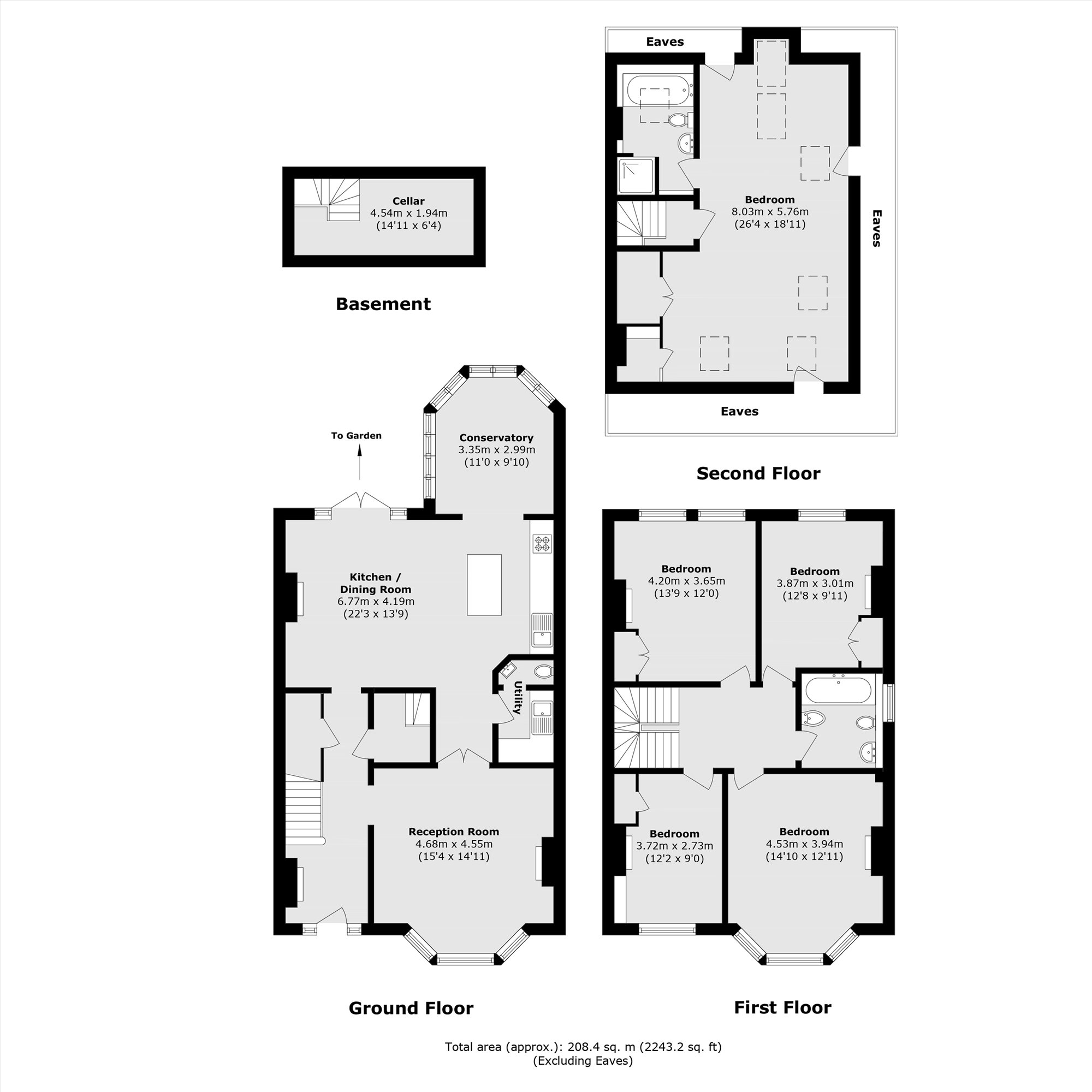 3, Hadley Gardens, London floorplan