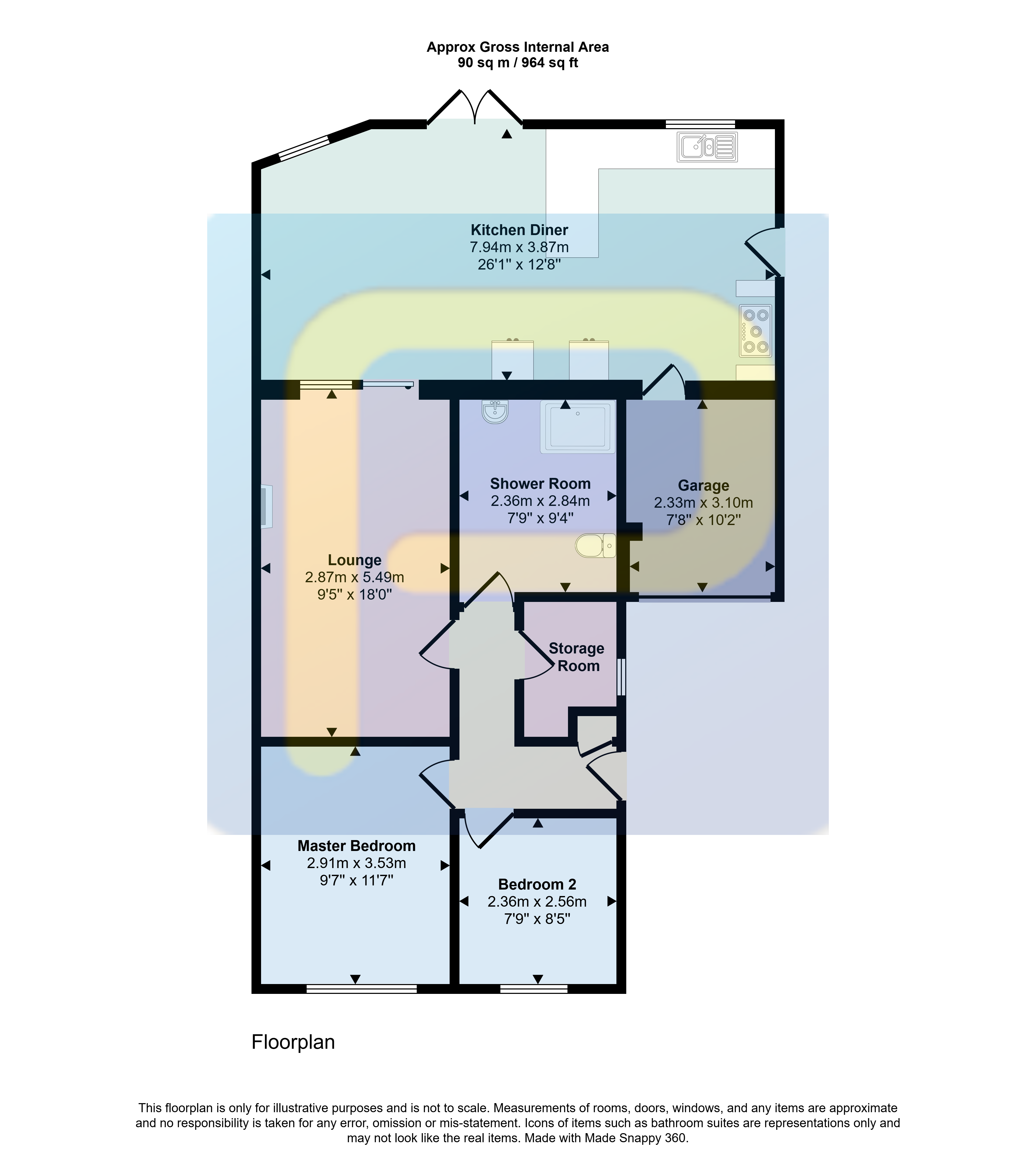 7, Aspley Close, Sunderland floorplan