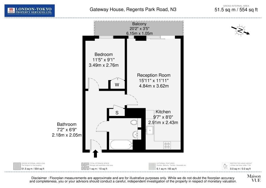 41, Gateway House, London floorplan