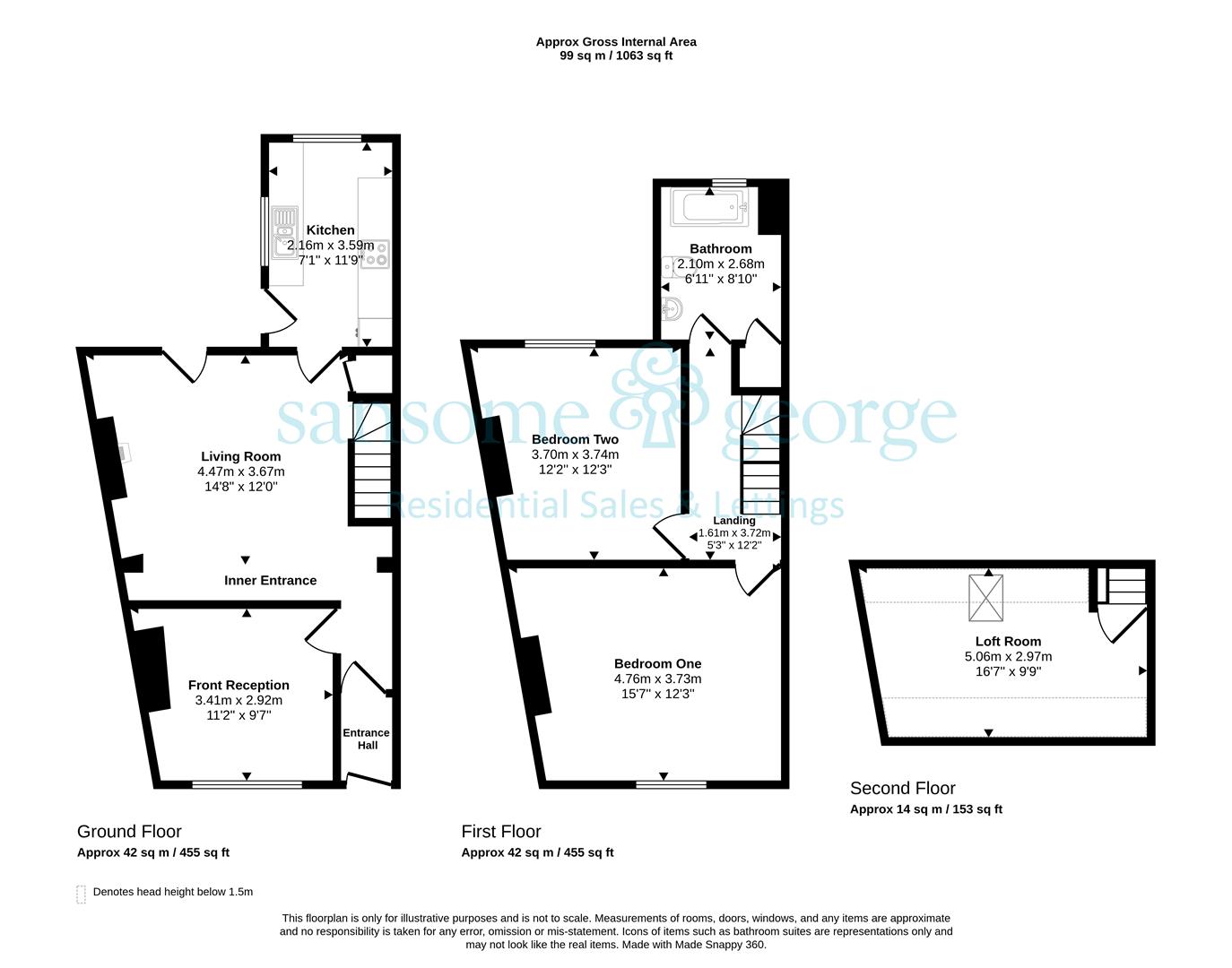 1, Cardiff Road, Reading floorplan