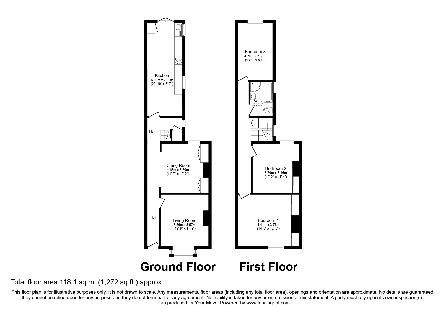 Inglis Road, Southsea, Hampshire PO5, 3 bedroom terraced house for sale