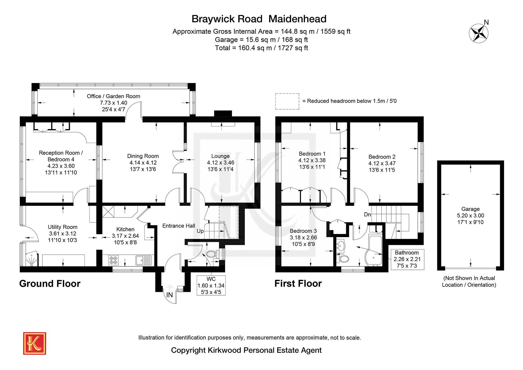 96 Braywick Road, Maidenhead floorplan
