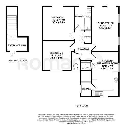 2 Bedrooms Maisonette to rent in Mytchett Road, Mytchett, Camberley GU16