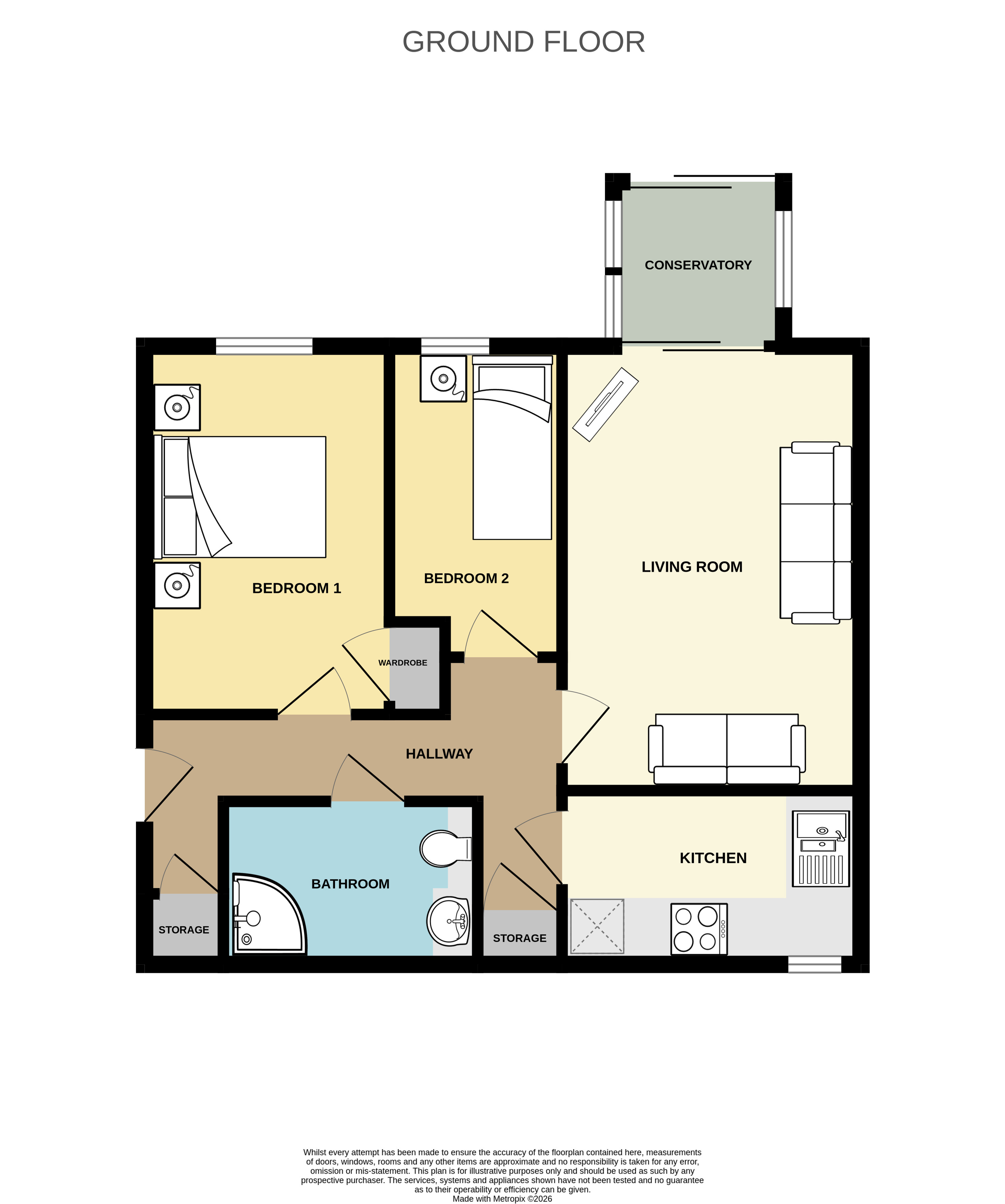 Mow Barton, Somerset floorplan
