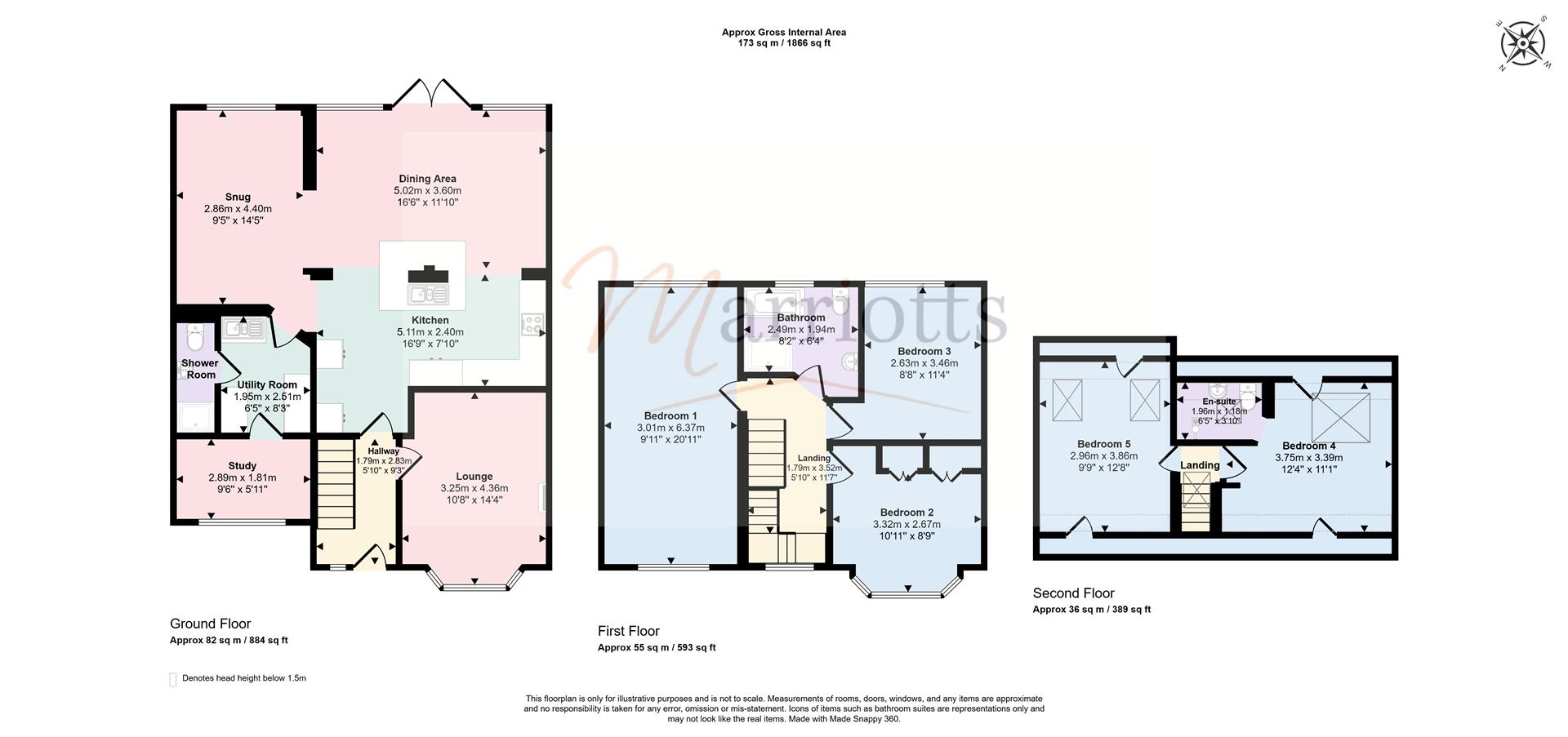 9, Elmhurst Avenue, Nottingham floorplan
