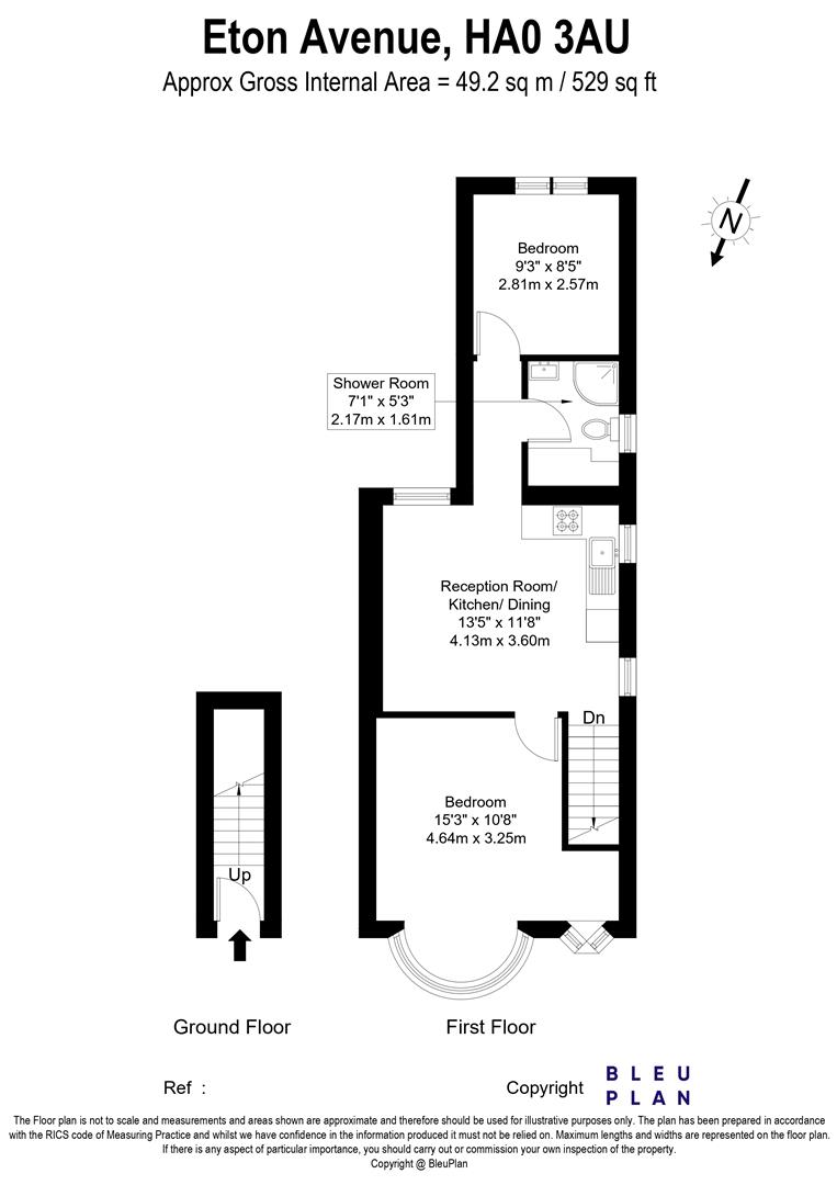 70A, Eton Avenue, WEMBLEY floorplan