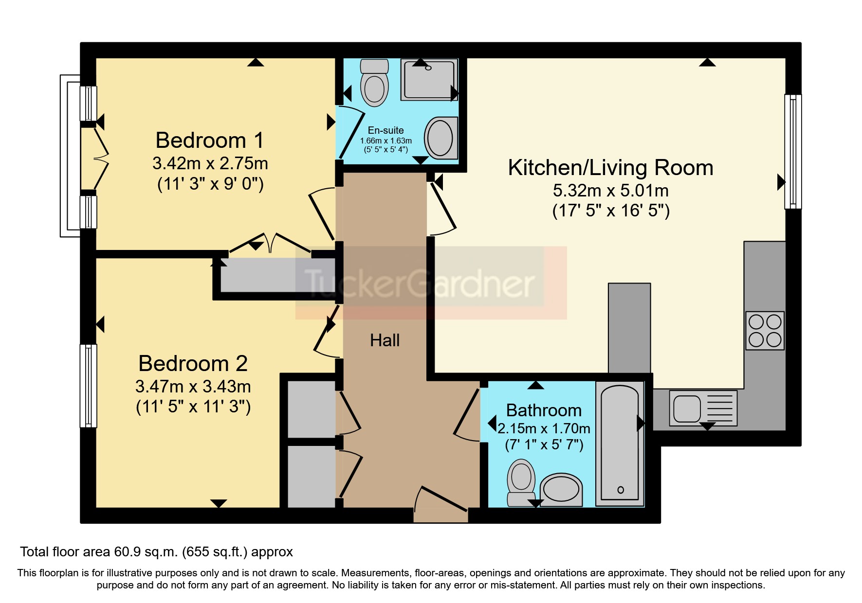 23, Hampden Gardens, Cambridgeshire floorplan