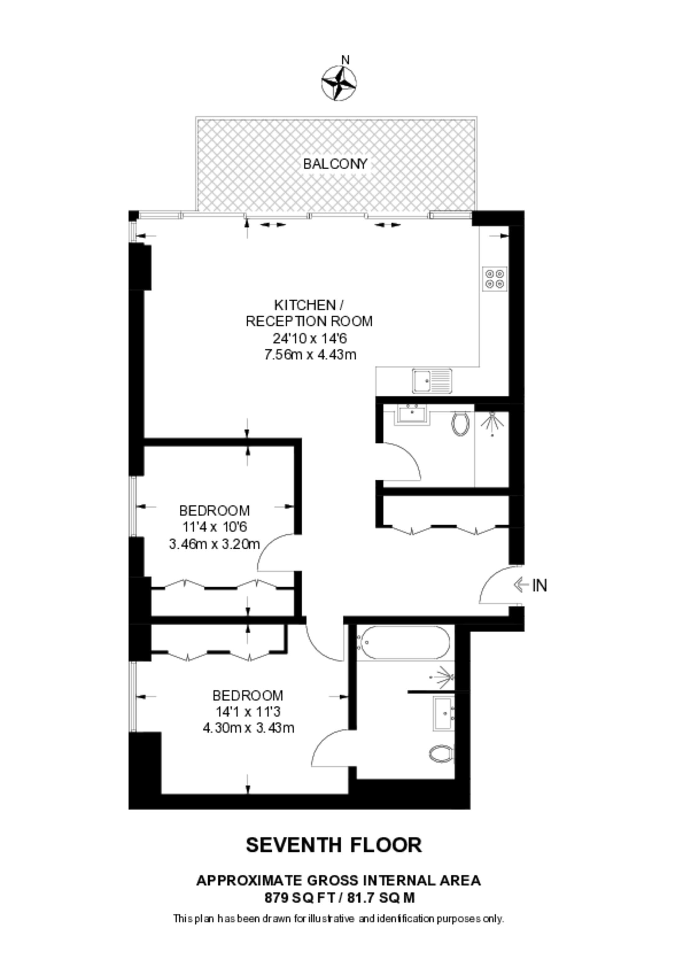Lillie Square, SW6, West Brompton floorplan