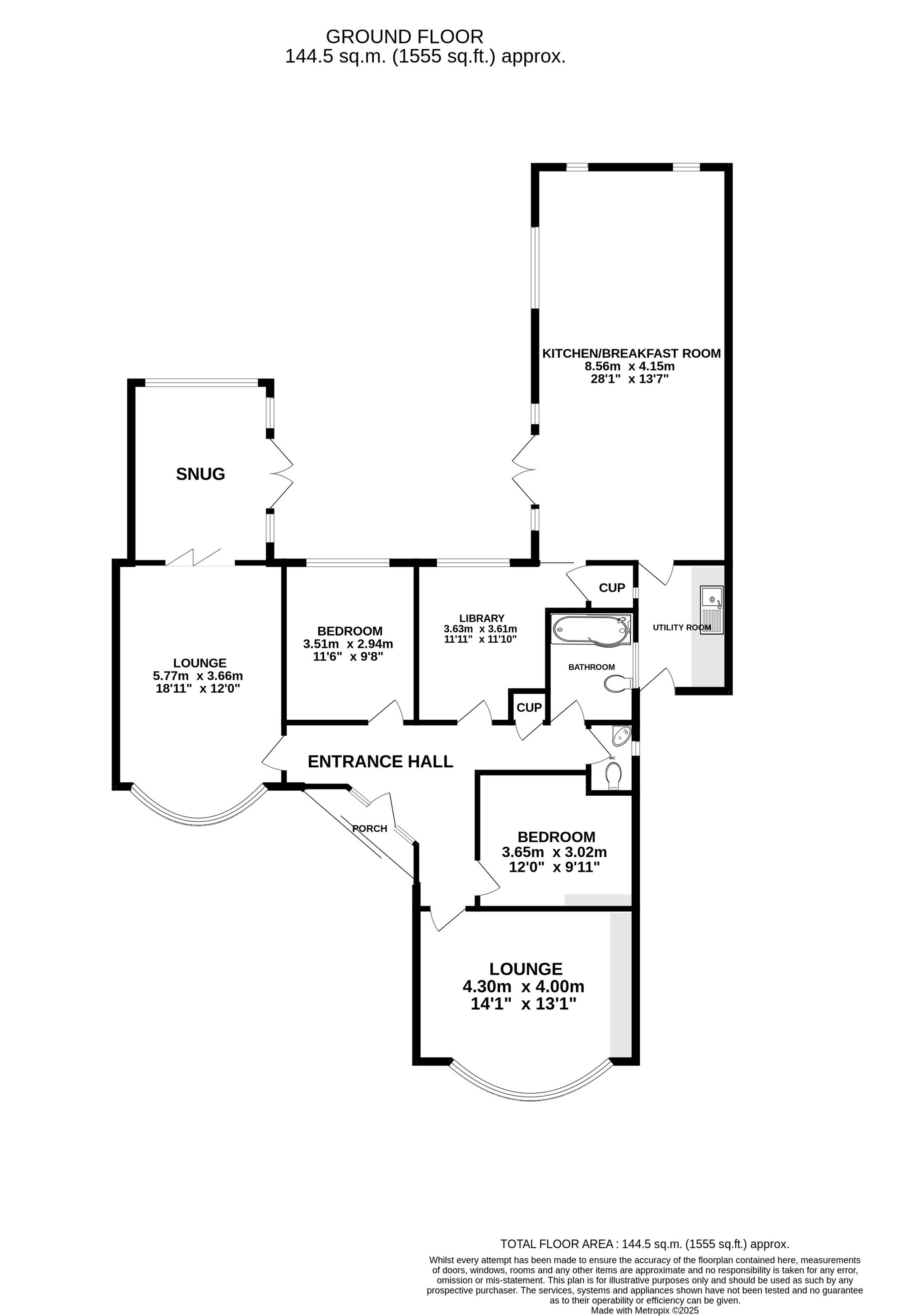 54 Dulsie Road, Bournemouth floorplan