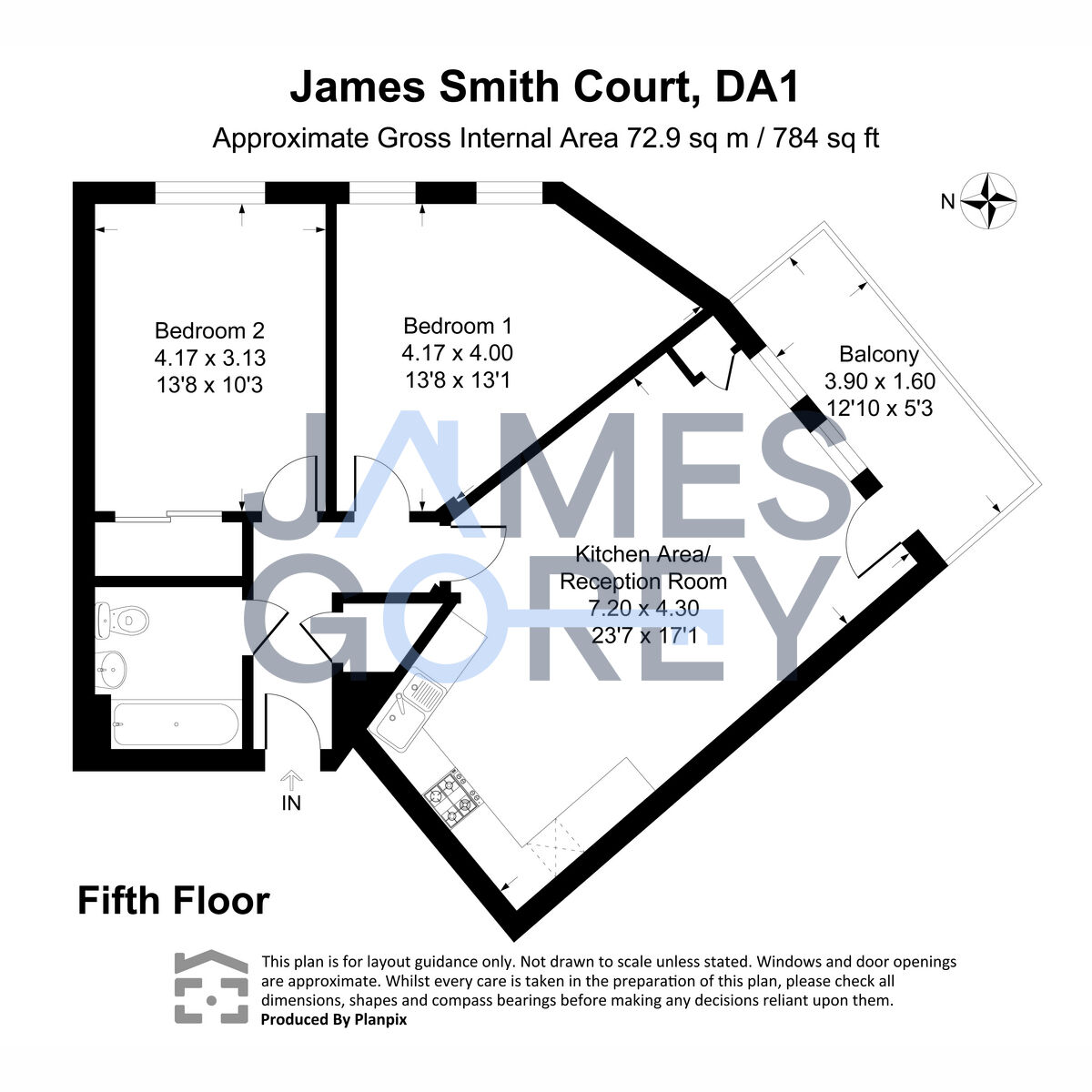 236, James Smith Court, Dartford floorplan