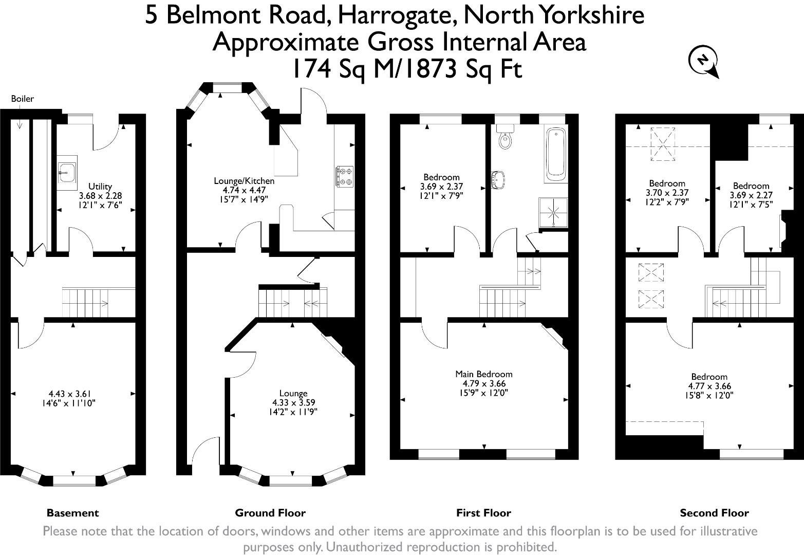 Belmont Road, Harrogate HG2, 5 bedroom terraced house for sale 63944642 PrimeLocation