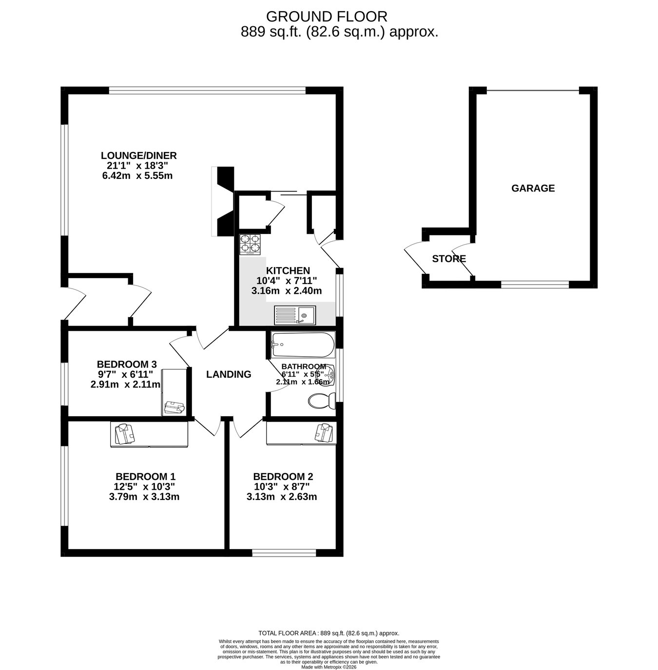 6, Eddowes Road, Ipswich floorplan