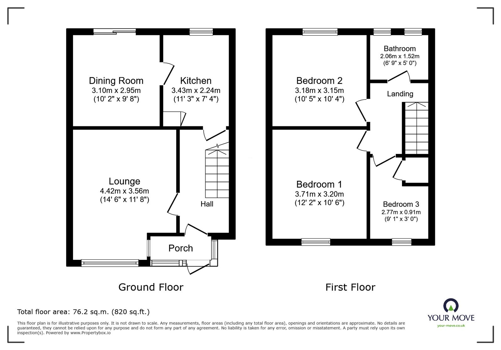 19, Bracken Road, Nottingham floorplan
