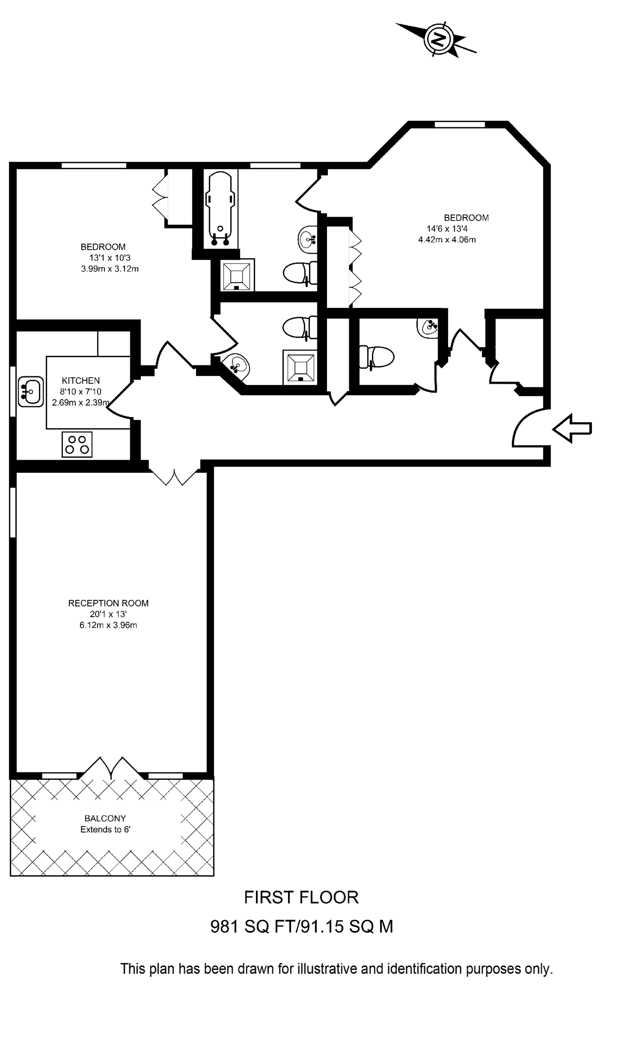 Chapman Square, Wimbledon Common floorplan