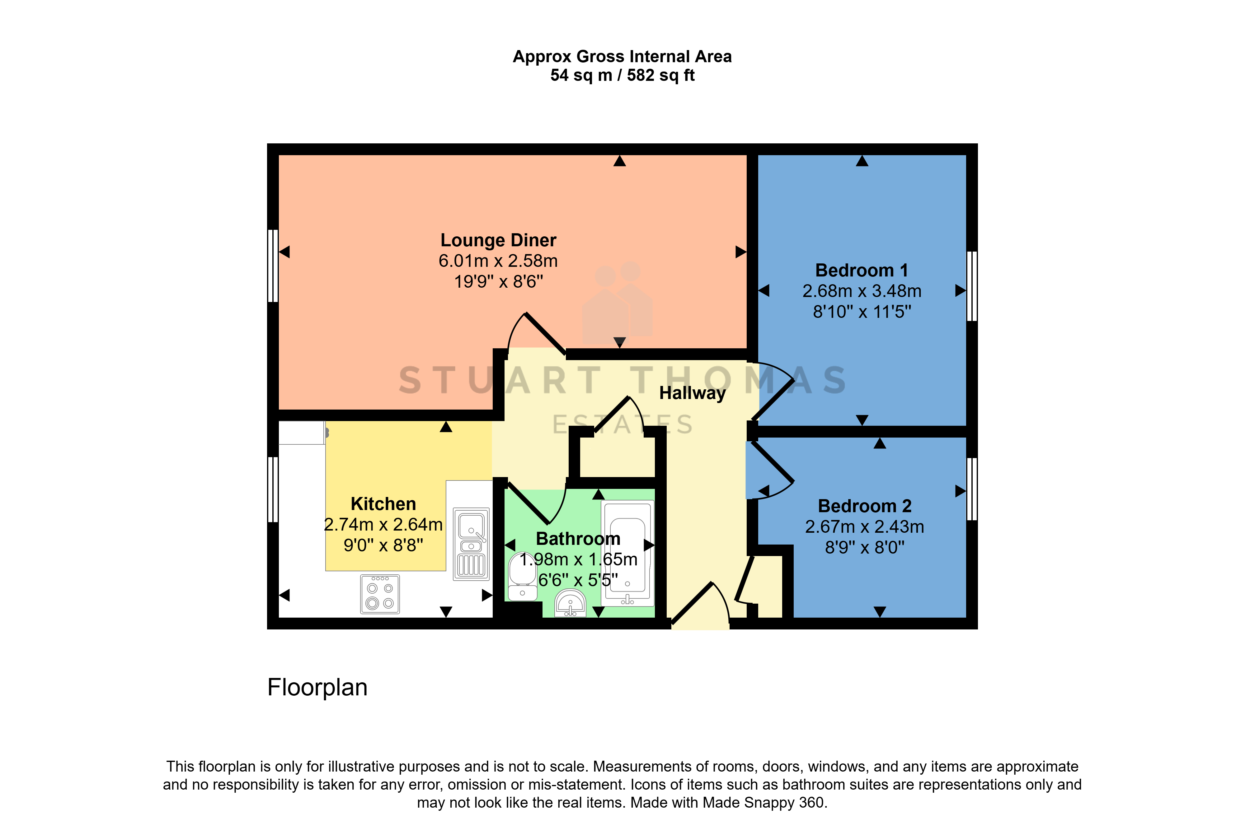29, Saxon Court, Benfleet floorplan