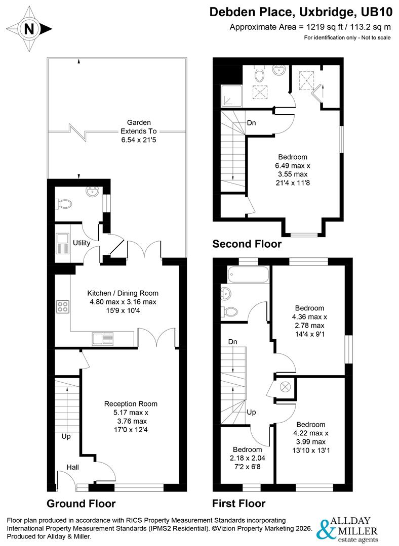 10, Debden Place, Uxbridge floorplan