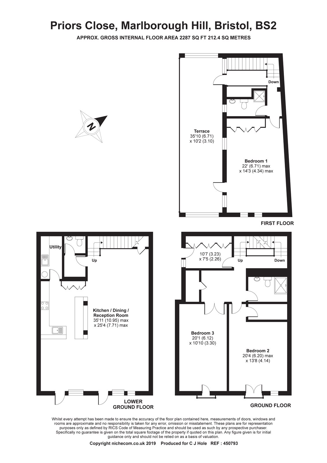 3 Bedrooms Detached house for sale in Priors Close, Marlborough Hill, Bristol, Somerset BS2