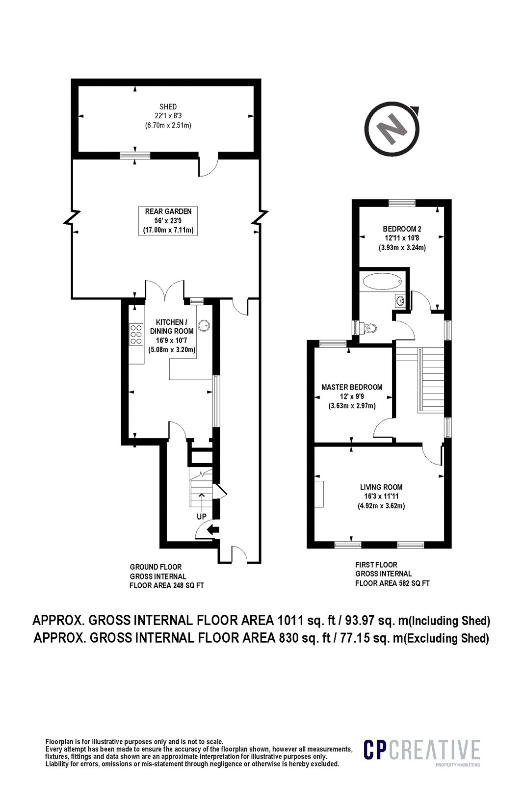 St Marks Road, Bush Hill Park EN1, 2 bedroom for sale