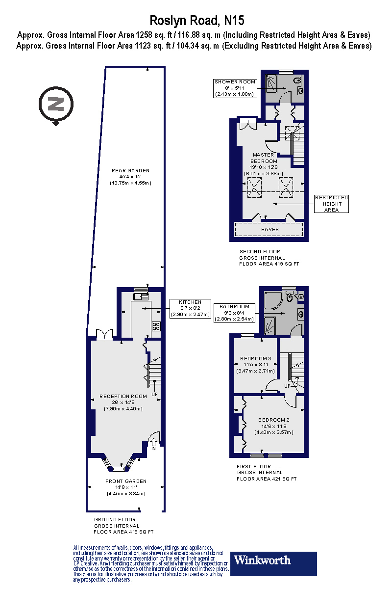 94, Roslyn Road, London floorplan