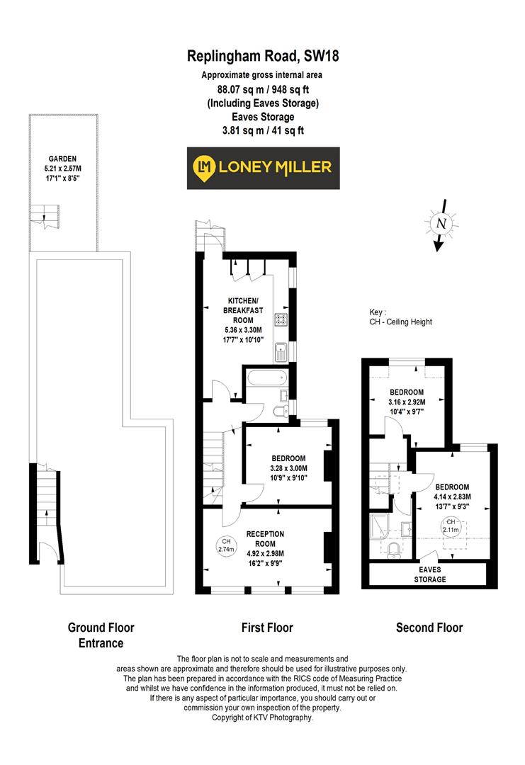 176, Replingham Road, London floorplan