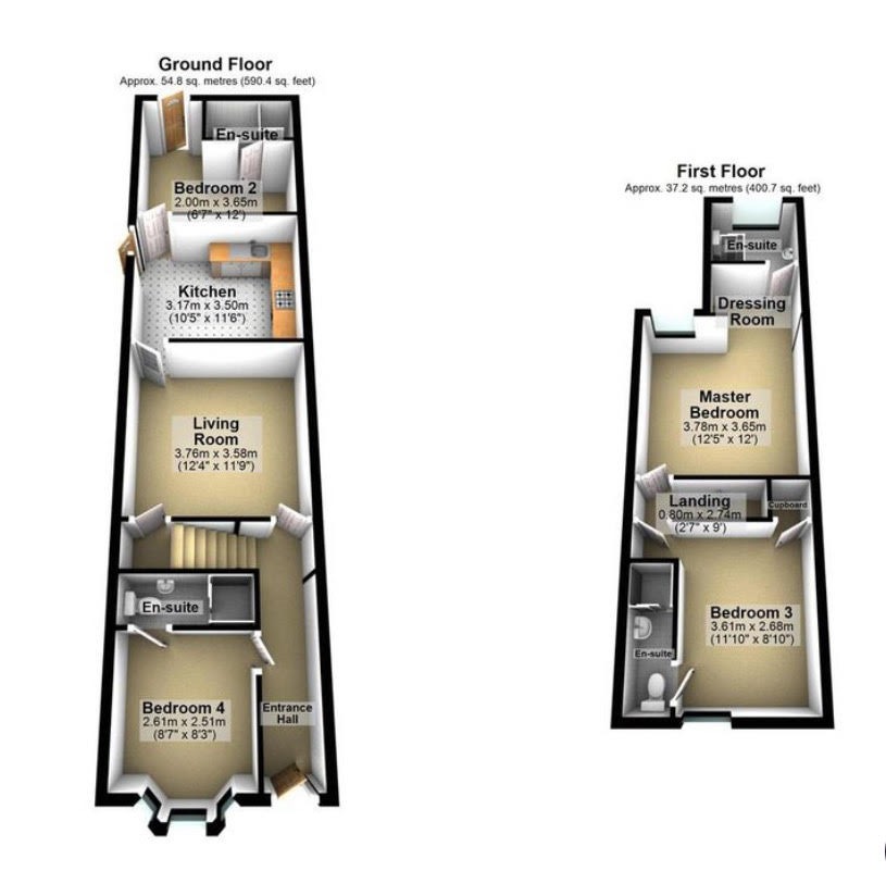 137, St. Pauls Road, Peterborough floorplan