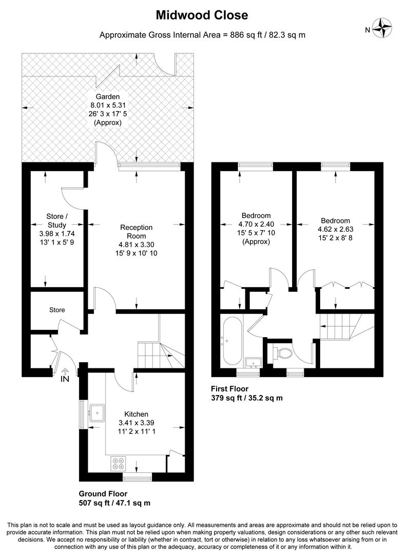 19, Midwood Close, London floorplan