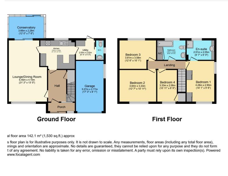 28, Foxcroft Close, Leicester floorplan