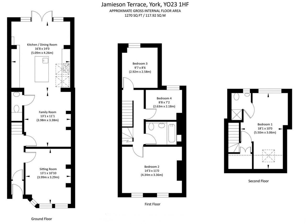 76, Jamieson Terrace, York floorplan
